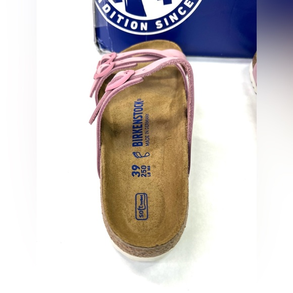 **SOLD** Birkenstock Franca Leather Orchid Soft Footbed Sandals Ladies 8 Men 6 - Picture 6 of 16